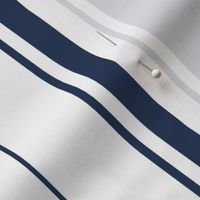 estate blue french stripe boat neck marine sailor nautical polo shirt multi stripe vertical