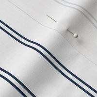 estate blue french stripe boat neck marine sailor nautical polo shirt two stripe solid vertical