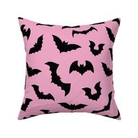 Pink Black Bats Pastel Goth - L