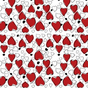 Mixed Red Hearts