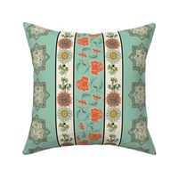 CHINOISERIE STRIPE - EASTERN STAR MATCHING (CELADON)