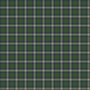 Dark Blue and Green Plaid - Small