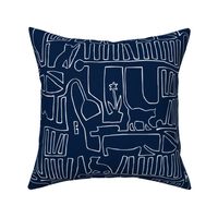 Cats Lounge - Navy