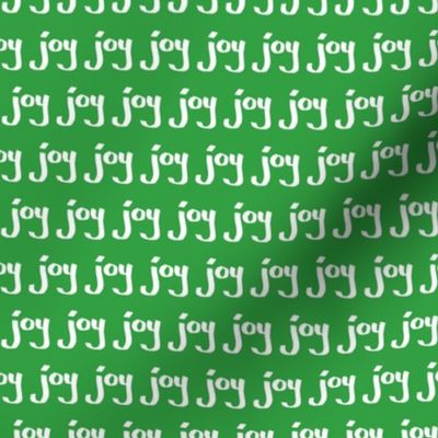 Christmas Hand Lettering - "Joy" on Green