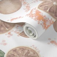 Blood Orange_Sepia_Winter_Fruit_Tea Towels_Dining