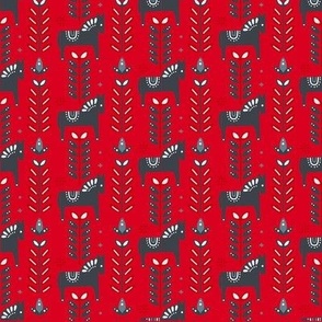 Nordic_Christmas_Horses-Red
