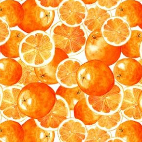 Watercolor oranges