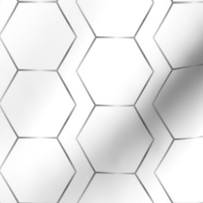 hexagon silver 