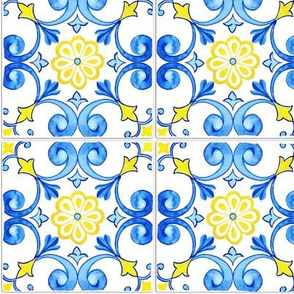 Toile Azulejos Tile- with realistic ceramic texture