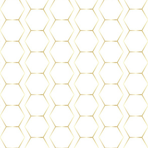hexagon gold