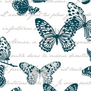Le Papillon (Colors: Empire Blue, Sheer, + Touched)