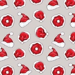 Red Santa's Hats Seamless Pattern Vector for Christmas