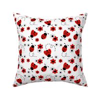 Red Ladybug Floral 6 inches 