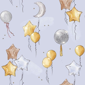 Happy Birthday star balloons 