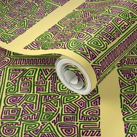 single maze-style adoption kuba cloth