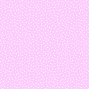 White 5 mm polka dots on rose ground