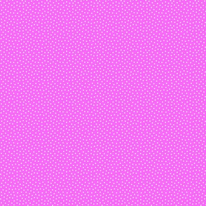 White 2.5 mm polka dots on pink ground