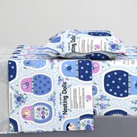 Nesting dolls cut and sew blue