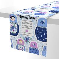 Nesting dolls cut and sew blue