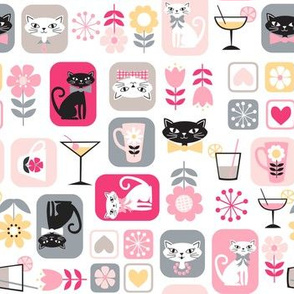 Cocktail cats pink