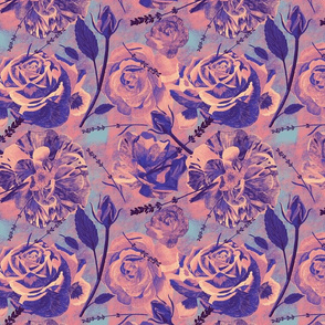 Purple rose - medium