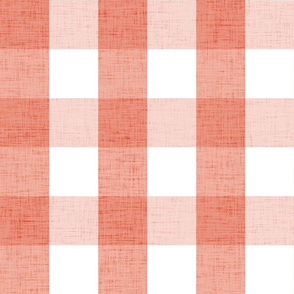 large - little creatures - linen look gingham - pink