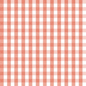 small - little creatures - linen look gingham - pink