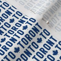 XSM maple leafs blue on white toronto canadian hockey canada UPPERcase