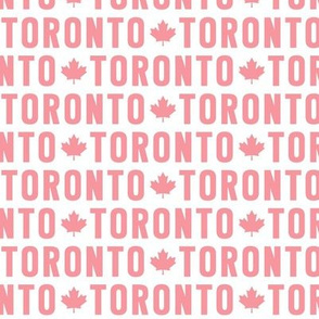 maple leafs pink on white toronto canadian hockey canada UPPERcase