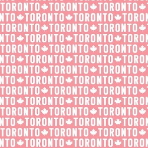 XSM maple leafs white on pink toronto canadian hockey canada UPPERcase