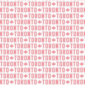 XSM maple leafs pink on white toronto canadian hockey canada UPPERcase