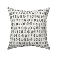 Moon phases in Gray & Cream - small scale