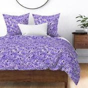 Musical notes on distressed unicorn dreams purple
