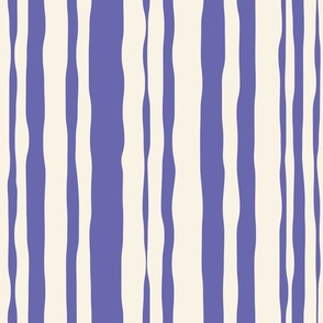 Hand Drawn Stripes - Pantone 2022 Very Peri - Big