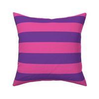 2 inch cheshire cat stripes pink purple