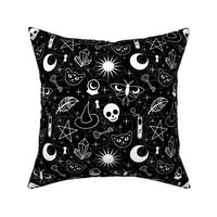 Witchy Pattern Black and White