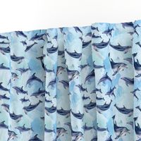 Dolphin laughing dolphin Pattern