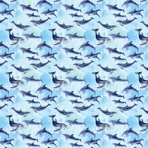 Dolphin laughing dolphin Pattern