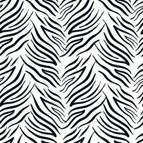 Abstract zebra print - black on white