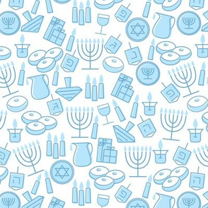 hanukkah blue color palette small