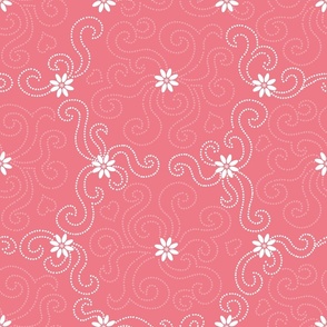 Pastel floral tracery. Moroccan Ornaments
