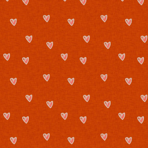 Cozy Books Hearts Orange 