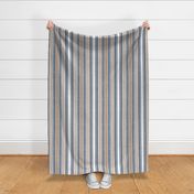 Chambray stripe-blue and khaki 