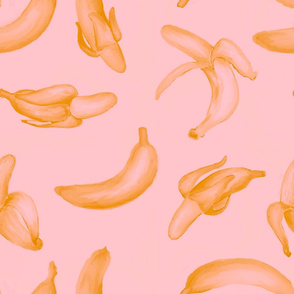 Big Bananas on Pink