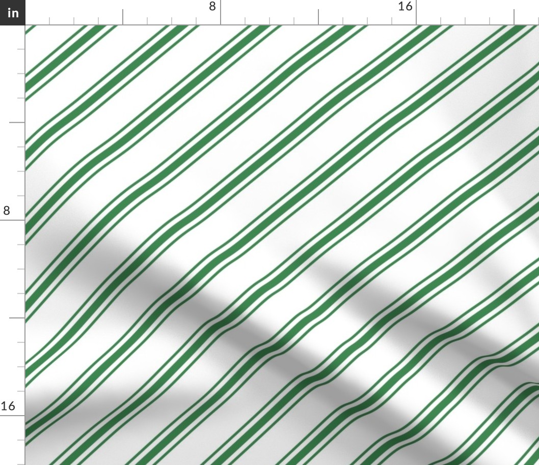 candy cane stripes green LG - christmas wish collection