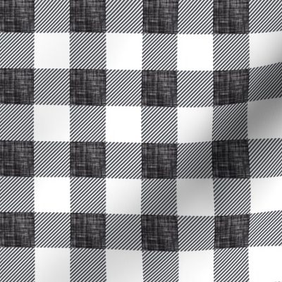 1" shadow linen buffalo check