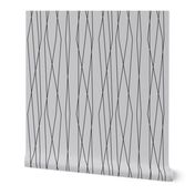 Linear Cross - Modern Geometric Lines Grey