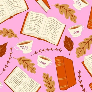 Fall For Reading (And Tea!) on Pink
