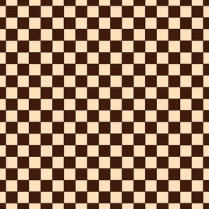 Chess Board- Cream & Brown