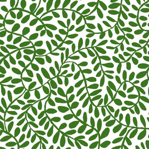 WINDING VINE LEAVES green small